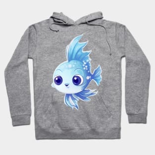 Cute cartoon fish. Hoodie